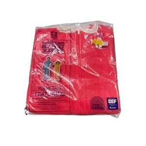 Riegel Toddlecare Blanket Sleeper Size 3 Large Red NOS